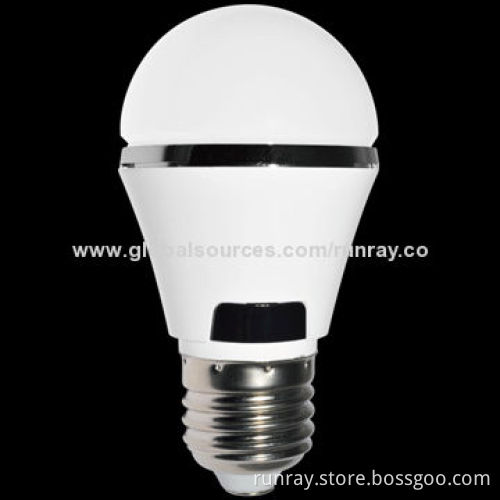 5W A19 LED Bulb with 50,000 Hours of Lifespan, 10 Pieces of 5730 SMD LEDs, 85 to 265V AC